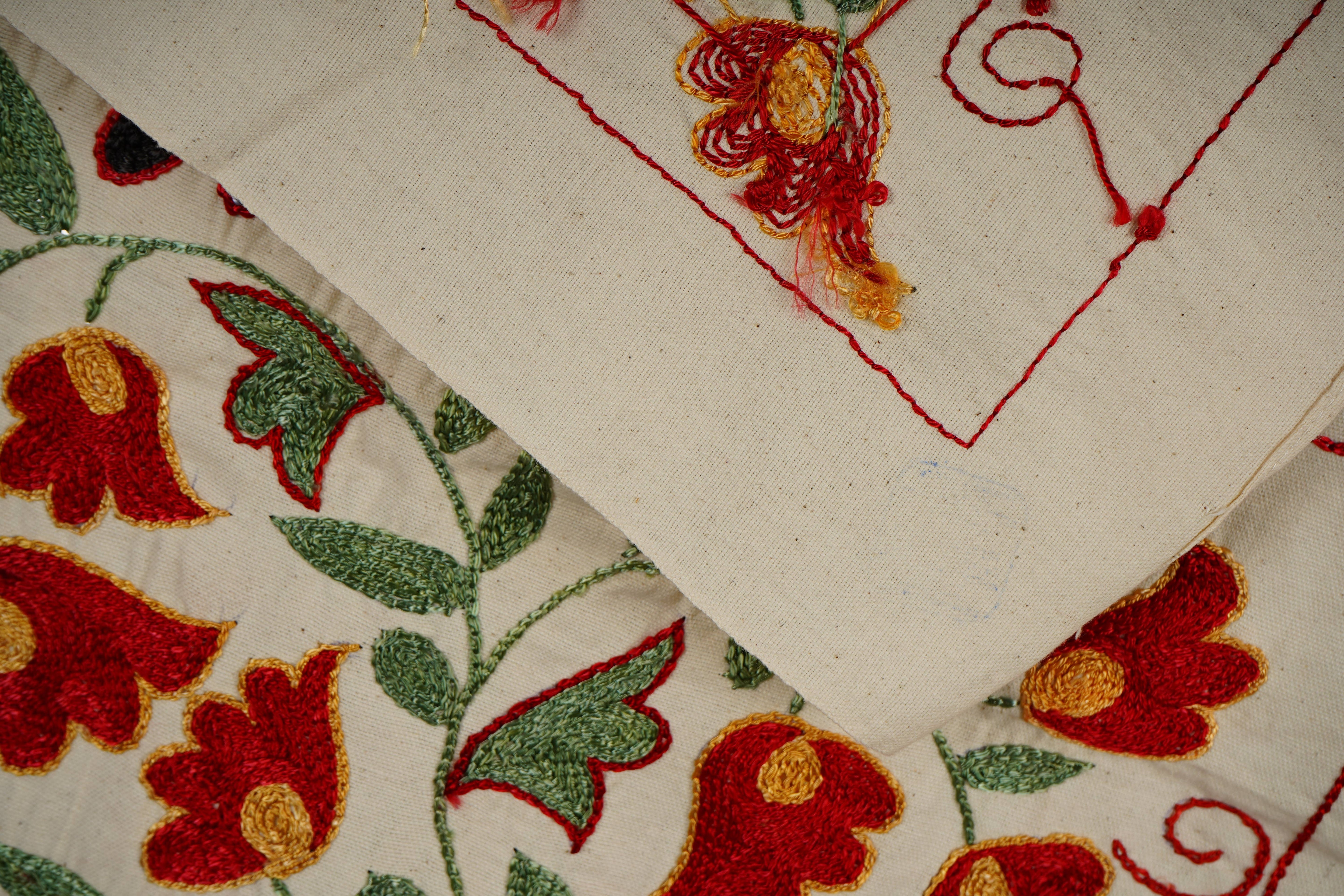 Bird Suzani Wall Hanging & Tablecloth | 20'' x 36''