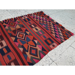 Vintage Turkish Kilim Runner 2'4'' x 8'4''