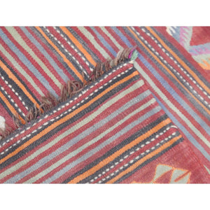Vintage Turkish Kilim Rug 4'6'' x 5'6''
