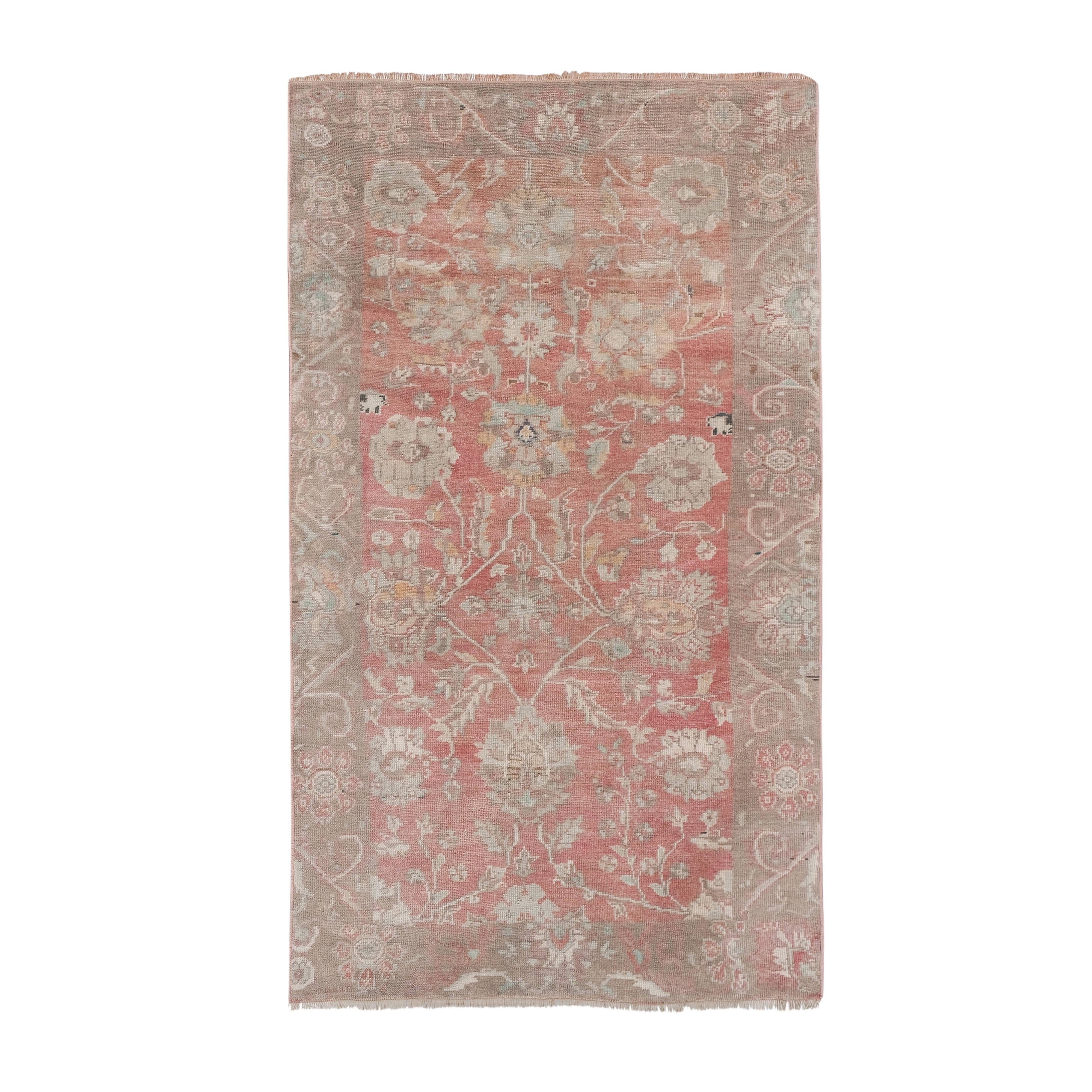 Vintage Turkish Karapinar Rug 3'10'' x 6'5''