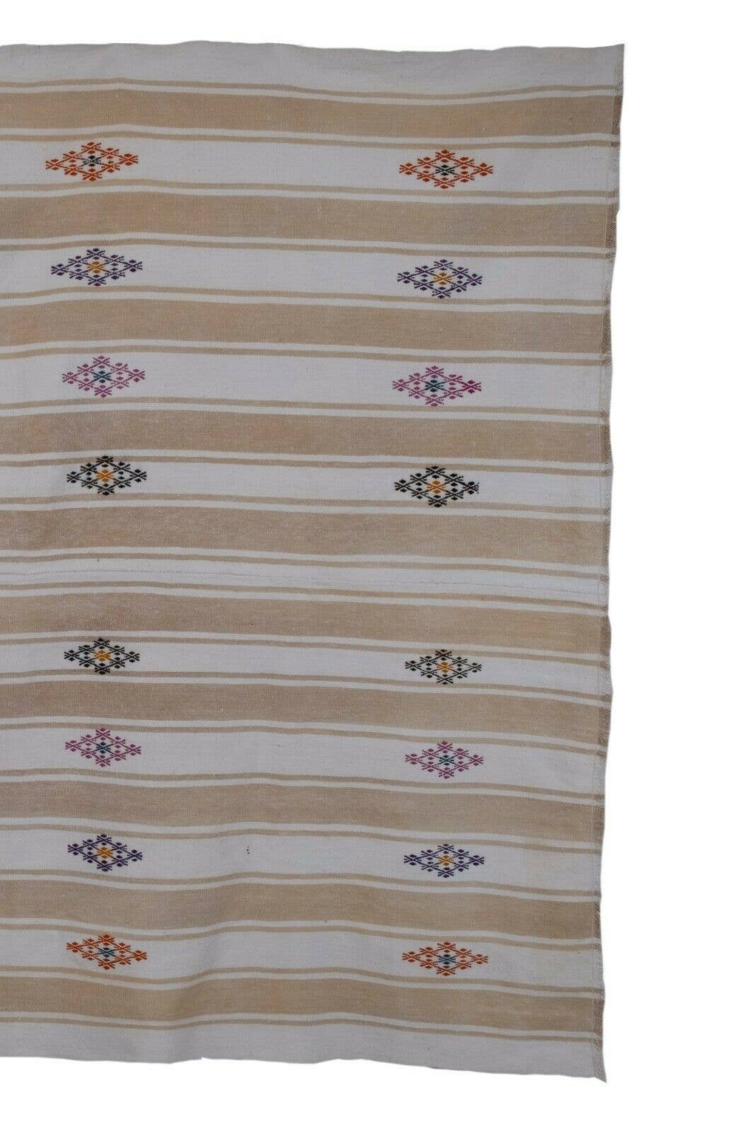 Vintage Turkish Kilim Rug 6'8'' x 8'1''