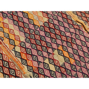Vintage Turkish Kilim Rug 4'2'' x 5'