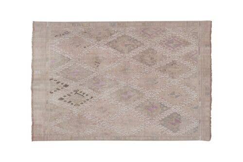 Vintage Turkish Kilim Rug 5'2'' x 7'3''