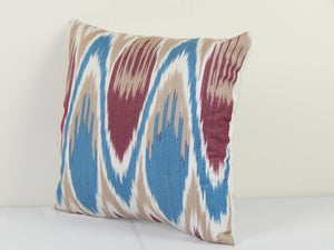 Silk Ikat Velvet Pillow Cover | 12'' x 13''