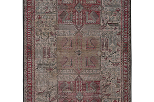 Vintage Soumac Kilim Rug 4' x 6'