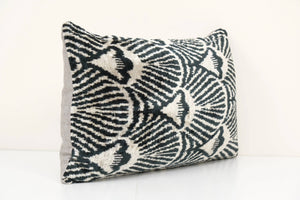 Silk Ikat Velvet Pillow Cover | 16'' x 22''