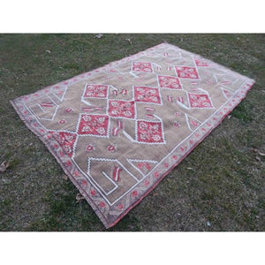 Vintage Oushak Rug 5'1'' x 8'