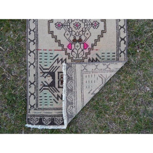 Vintage Turkish Rug 19'' x 40''