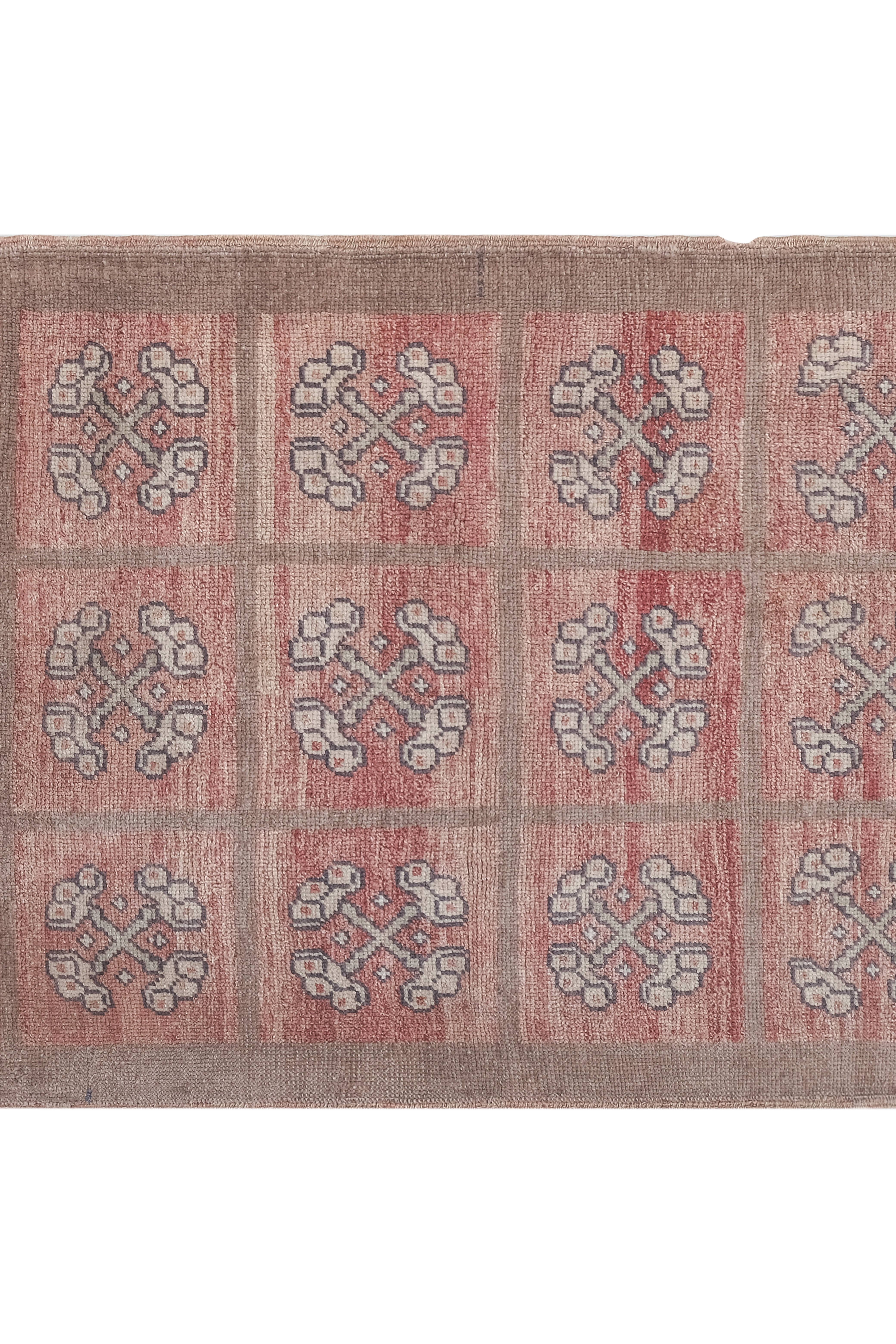 Vintage Turkish Karapinar Runner Rug 3' x 5'6''