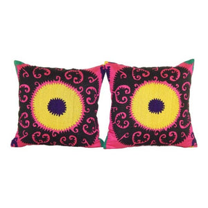 Suzani Pillow Cover Set of 2 | 16'' x 16''