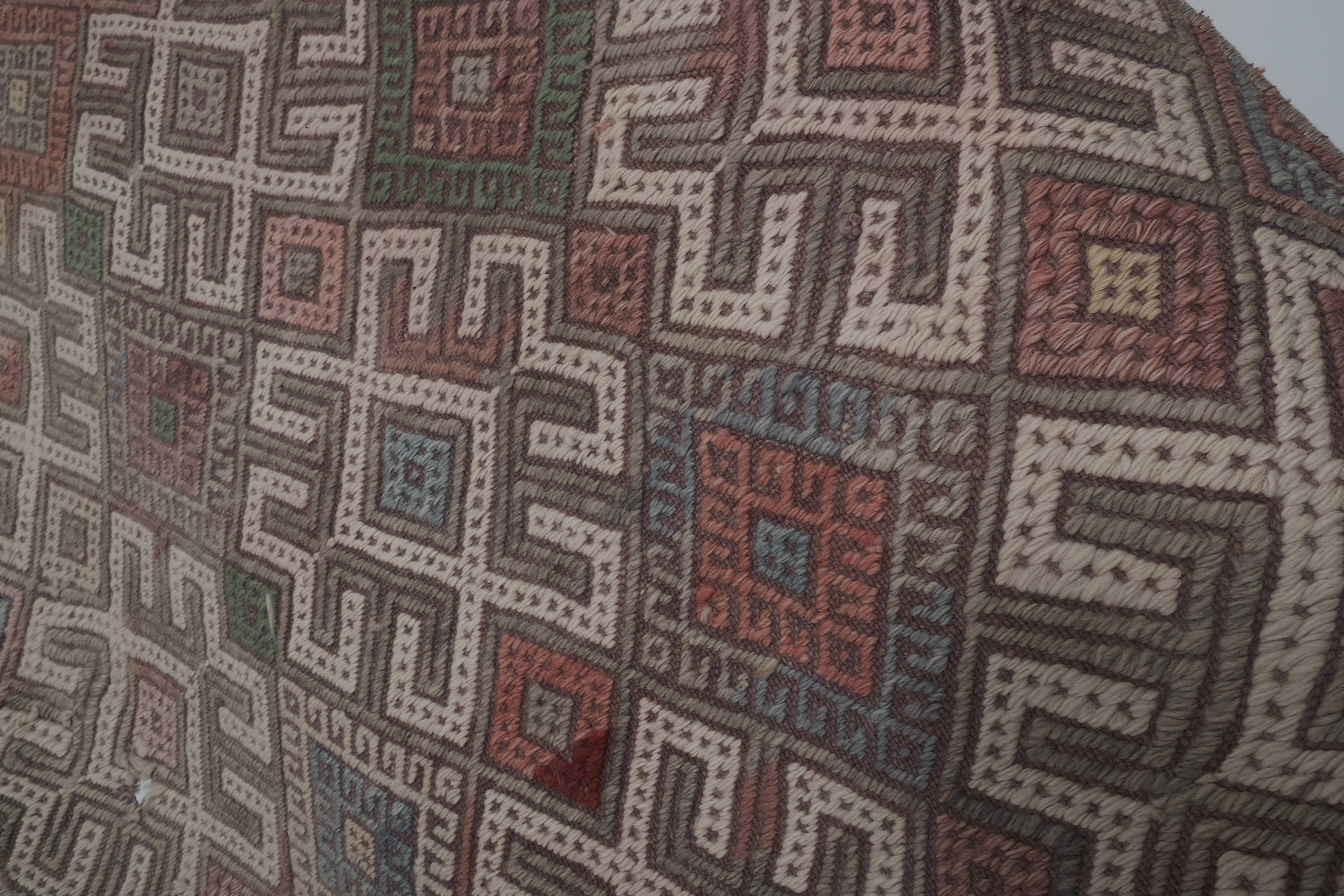 Vintage Turkish Kilim Runner 2'4'' x 8'10''