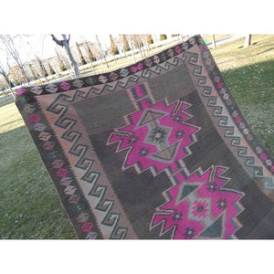Vintage Turkish Kilim Runner 4'11'' x 10'10''