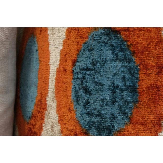 Silk Ikat Velvet Pillow Cover Set of 2 | 24'' x 24''