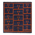 Vintage Turkish Shaggy Rug 6' x 6'2''