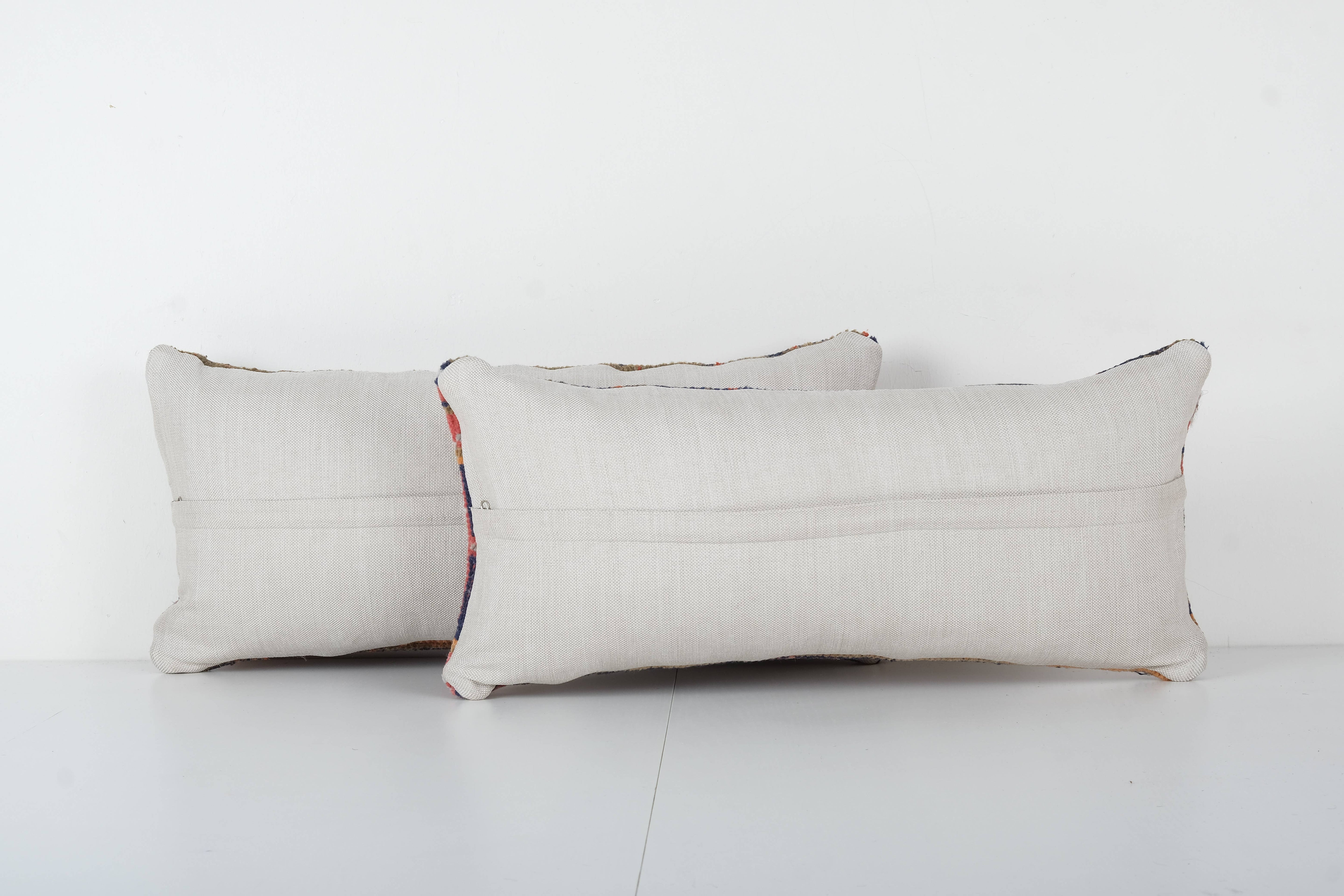 Rug Pillow Cover Set of 2 | 10'' x 24''