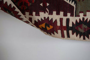 Vintage Turkish Kilim Runner 2'6'' x 12'6''