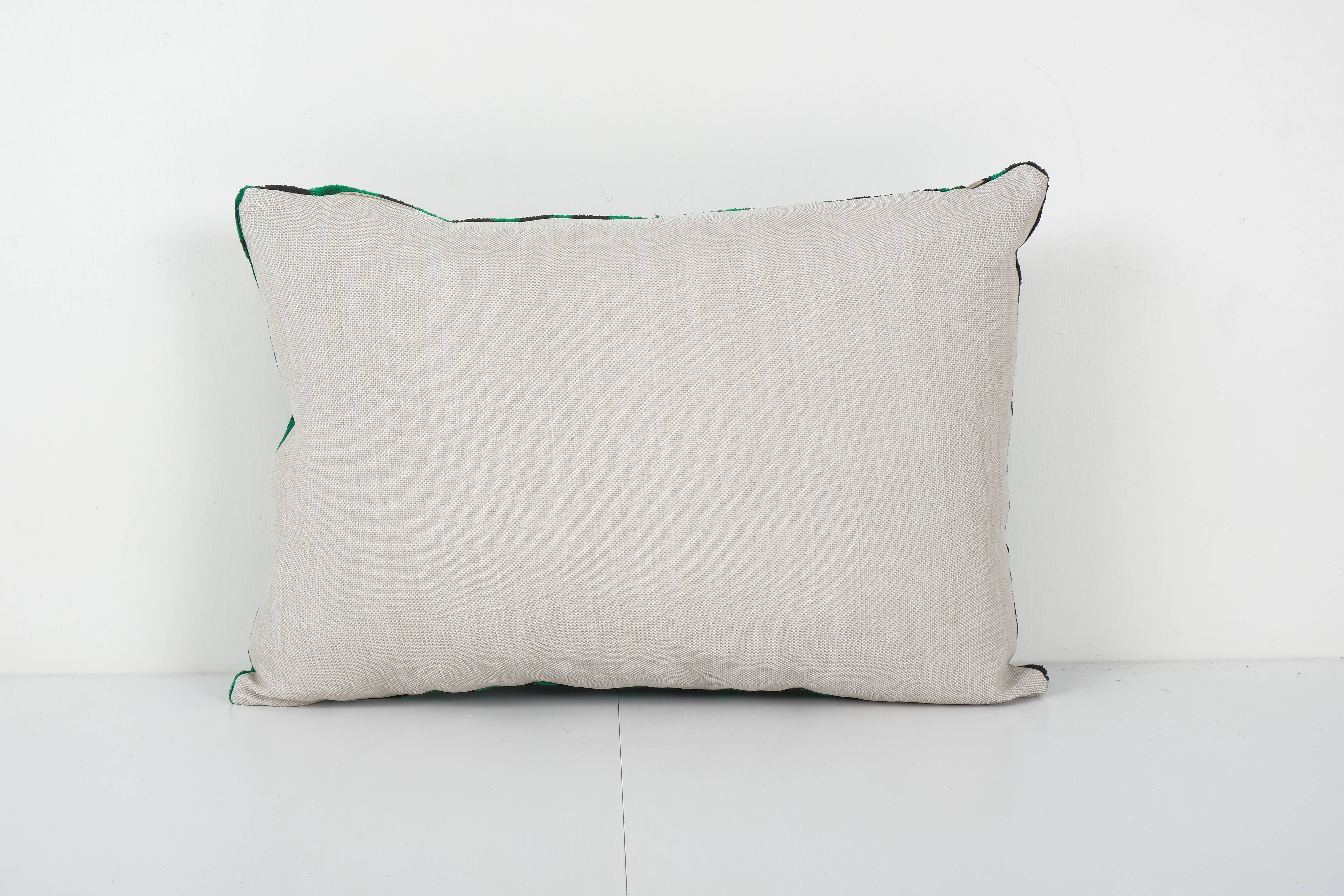 Tiger Silk Ikat Velvet Pillow Cover | 16'' x 22''