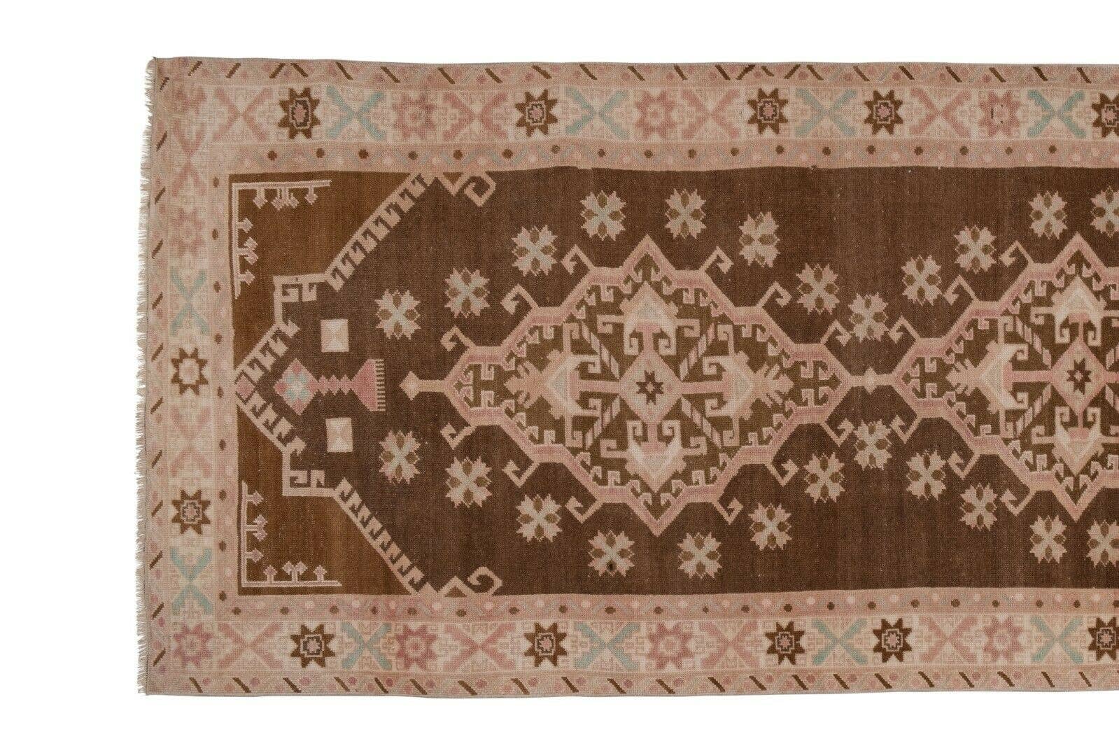 Vintage Turkish Anatolian Runner Rug 4'5'' x 9'8''