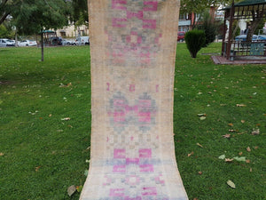 Vintage Oushak Runner 3' x 16'2''