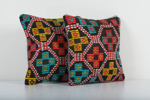 Kilim Pillow Cover Set of 2 | 15'' x 16''