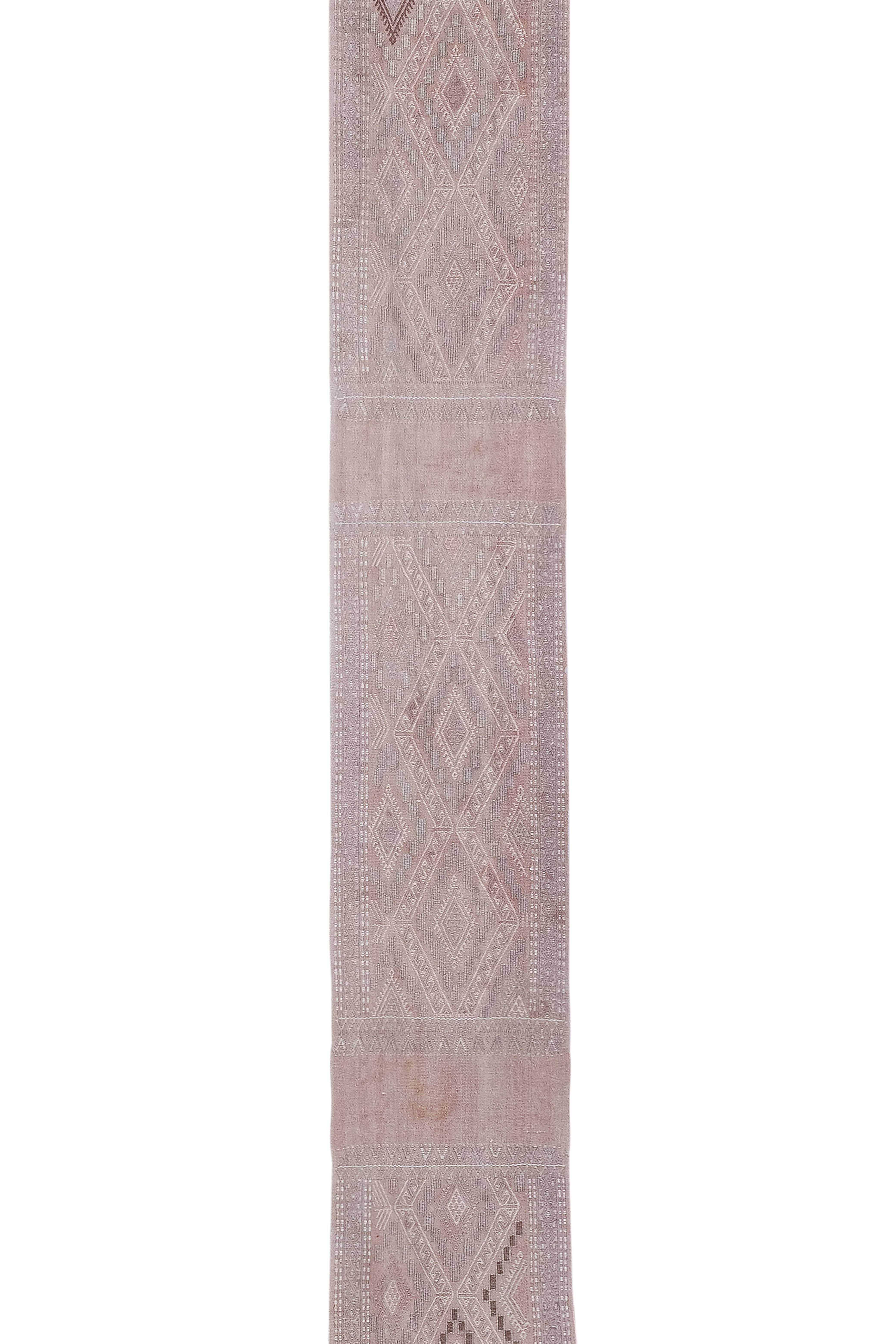 Vintage Turkish Kilim Runner 1'7'' x 15'9''