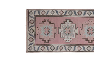 Vintage Turkish Runner Rug 2'6'' x 13'