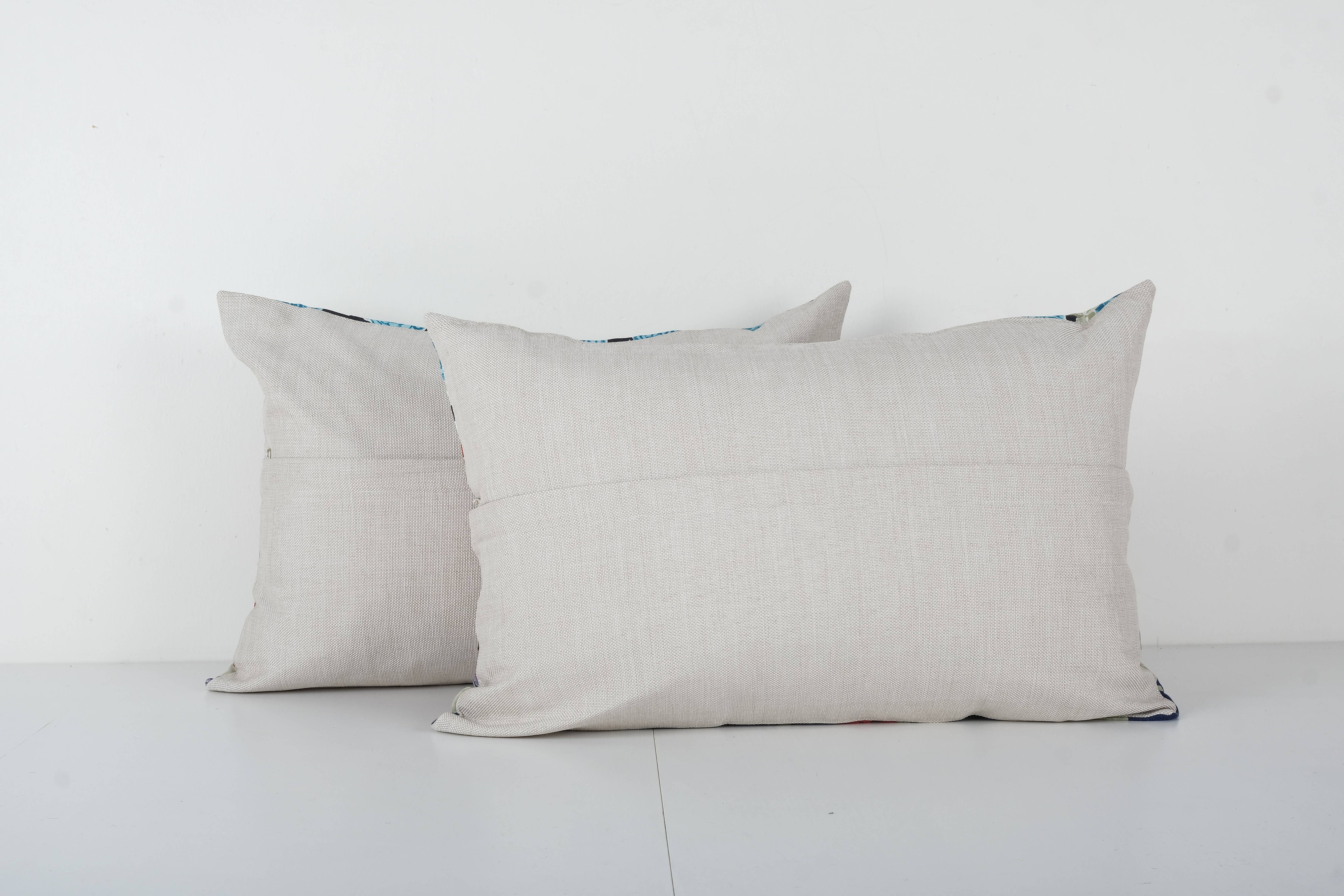 Uzbek Roller Printed Pillow Cover Set of 2 | 15'' x 22''