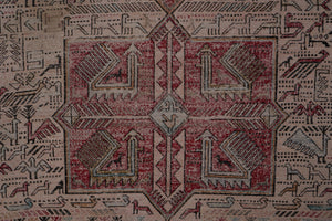 Vintage Soumac Kilim Rug 4' x 6'