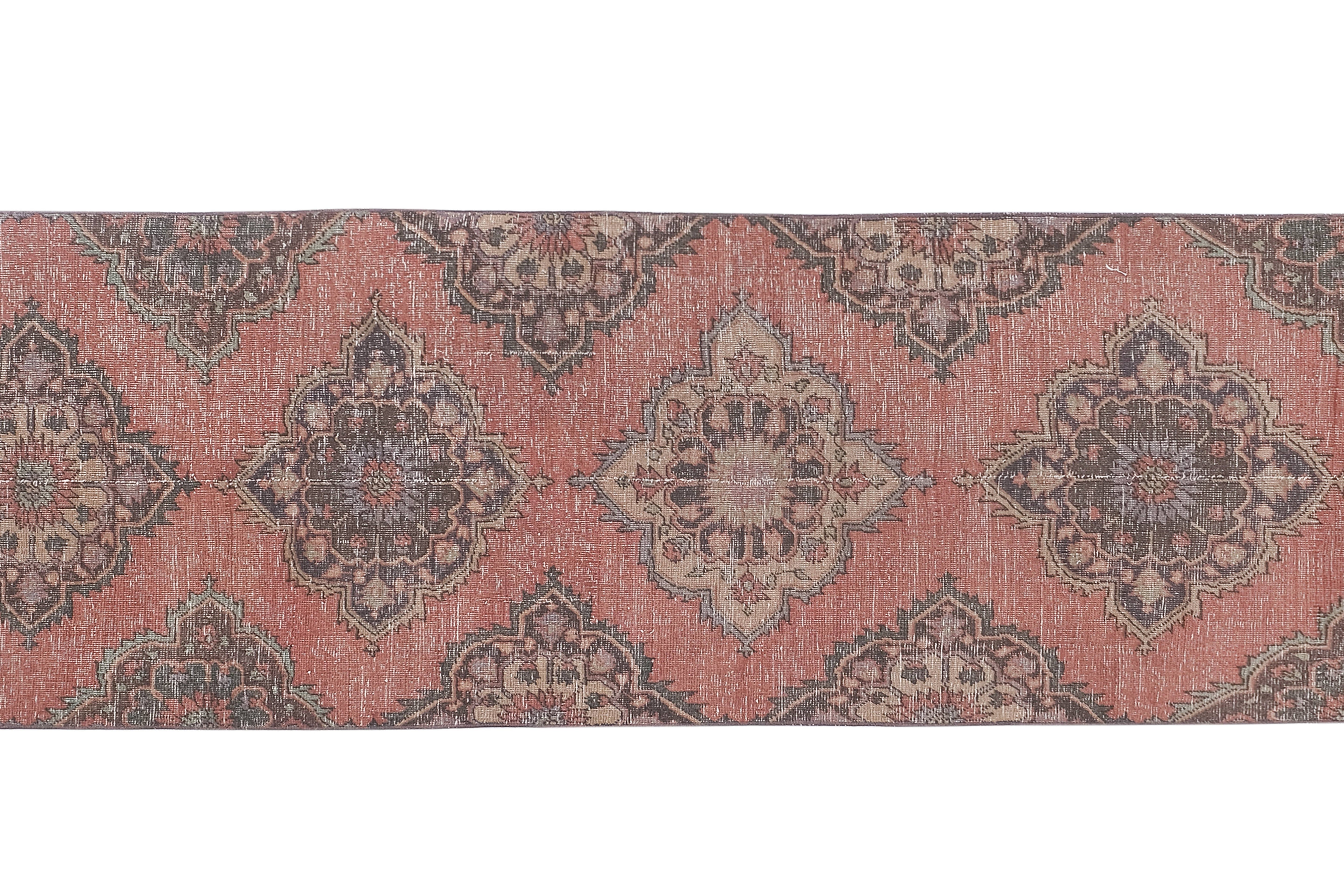 Vintage Turkish Runner Rug 3'2'' x 11'11''