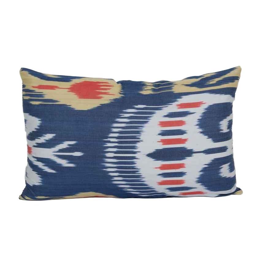 Silk Ikat Velvet Pillow Cover | 12'' x 20''