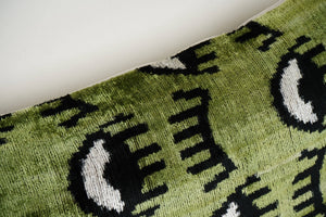 Silk Ikat Velvet Pillow Cover Set of 2 | 16'' x 24''