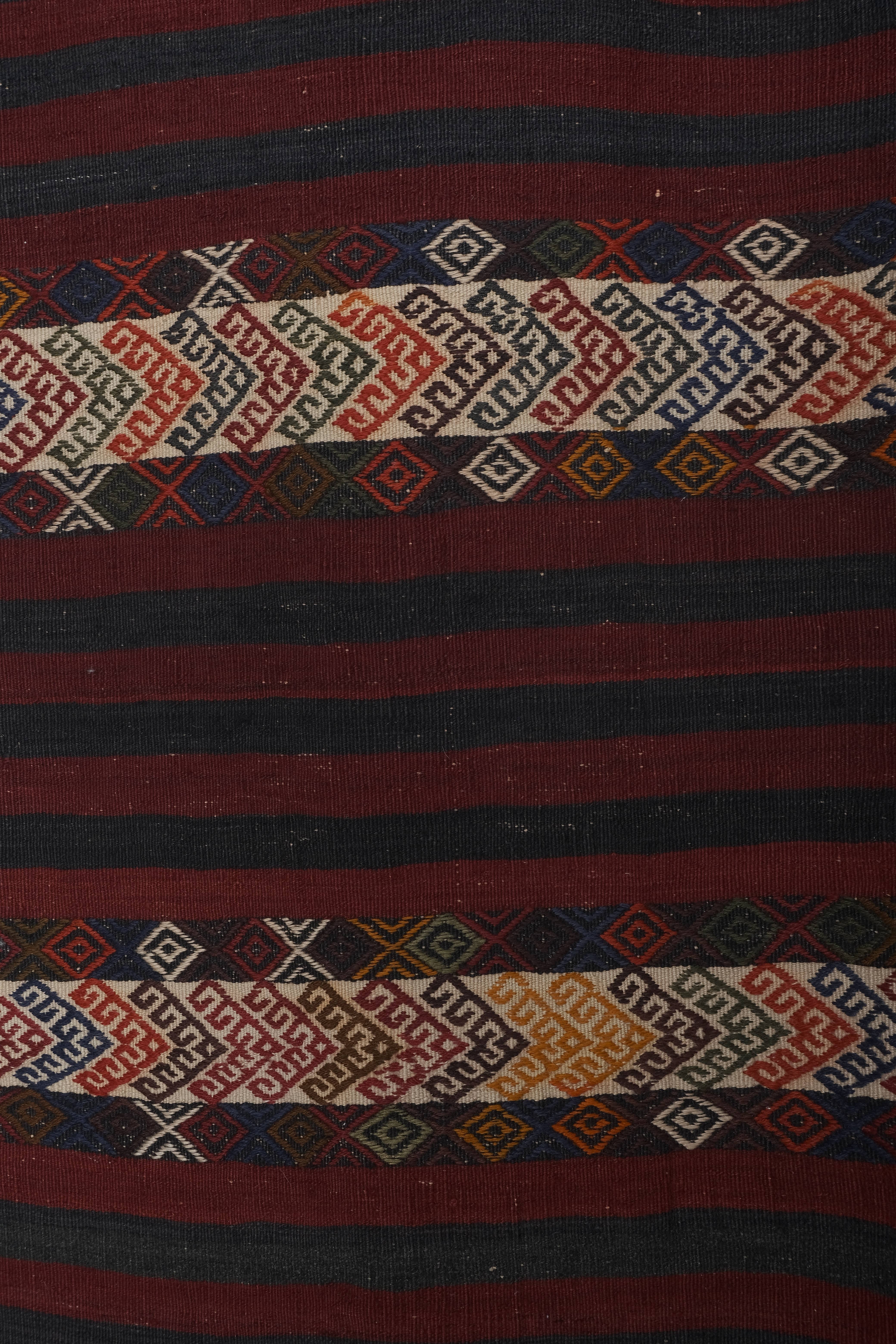 Vintage Turkish Kilim Runner 2'5'' x 20'8''