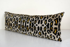 Silk Ikat Velvet Pillow Cover | 15'' x 45''