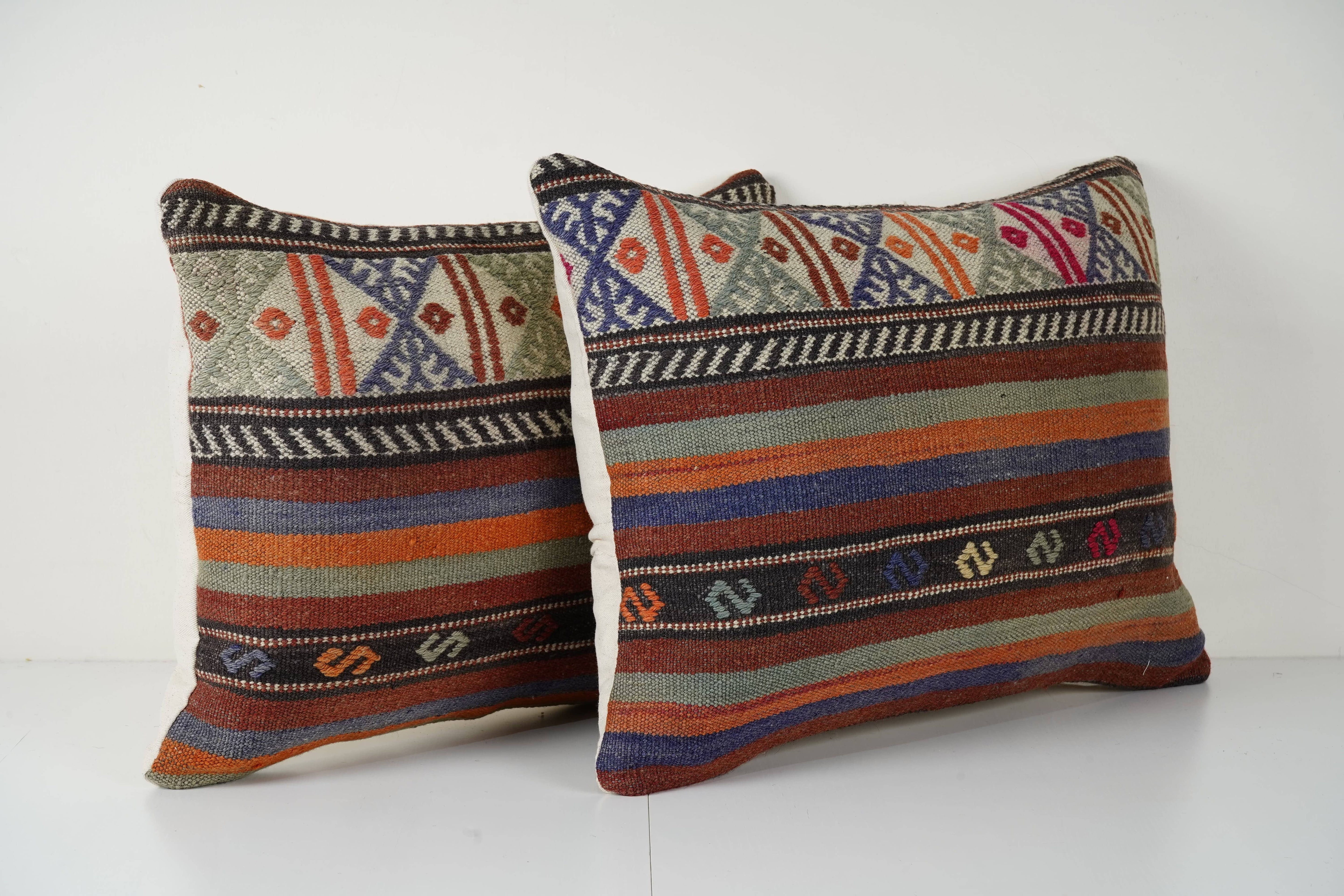 Kilim Pillow Cover Set of 2 | 18'' x 24''