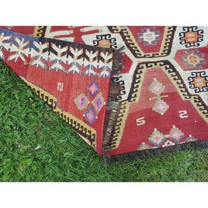 Vintage Turkish Kilim Rug 4'7'' x 6'3''