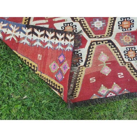Vintage Turkish Kilim Rug 4'7'' x 6'3''