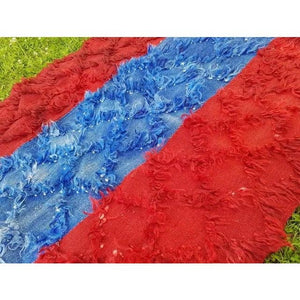 Vintage Turkish Shaggy Tulu Rug 3'10'' x 4'2''