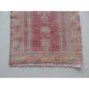 Vintage Oushak Yastik Rug 26'' x 41''