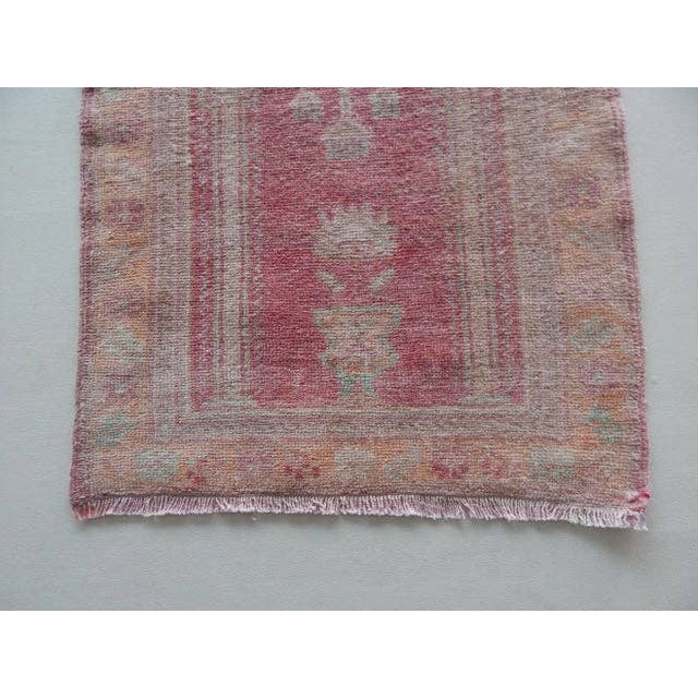 Vintage Oushak Yastik Rug 26'' x 41''