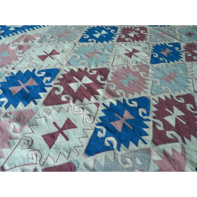 Vintage Turkish Kilim Rug 6'7'' x 9'8''