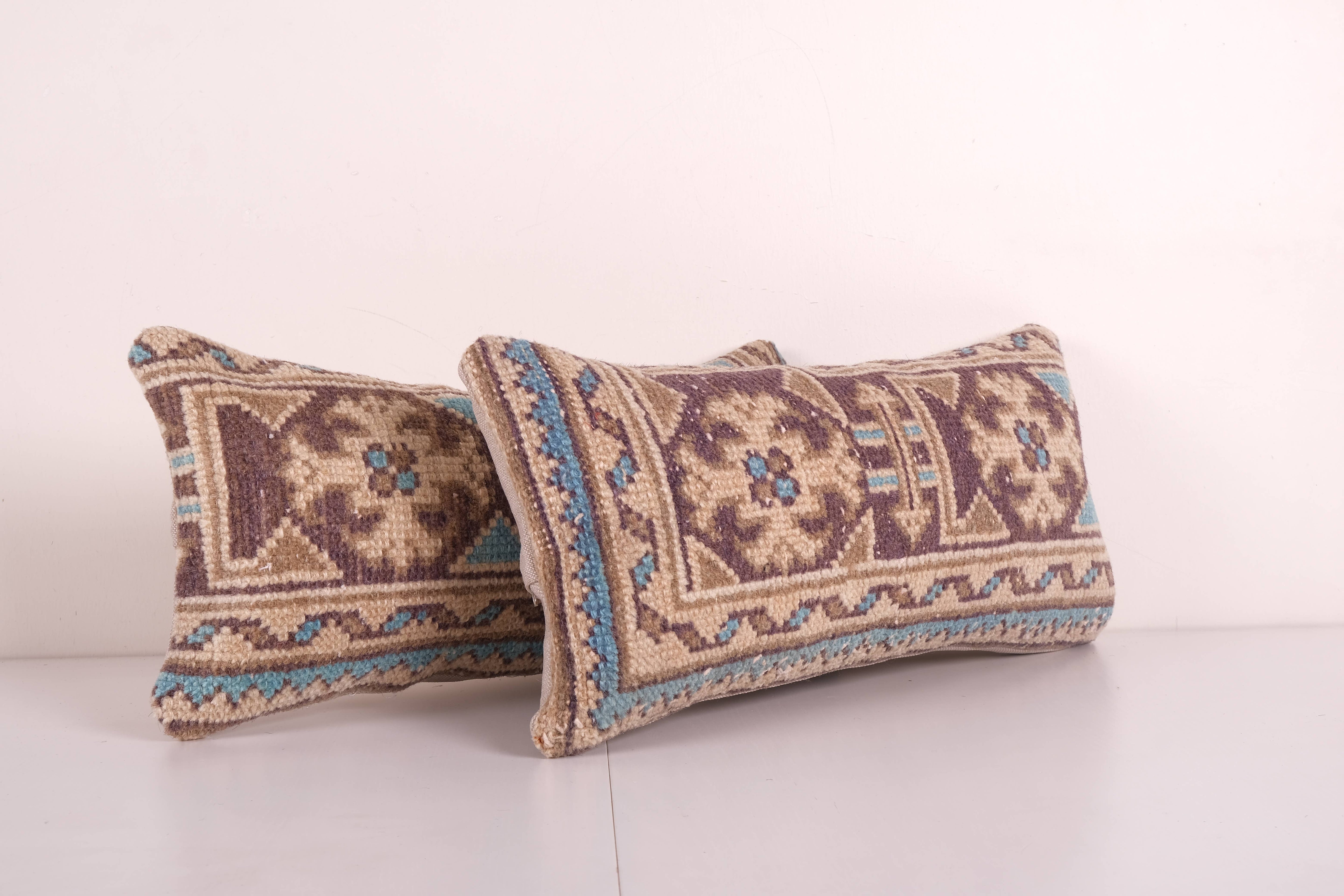 Rug Pillow Cover Set of 2 | 10'' x 20''