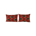 Uzbek Roller Printed Pillow Cover Set of 2 | 16'' x 22''