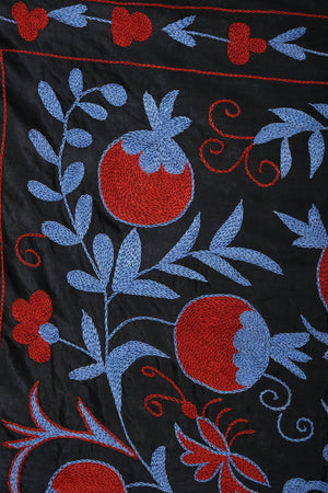 Silk Suzani Wall Hanging & Bedspread 3'4'' x 6'2''
