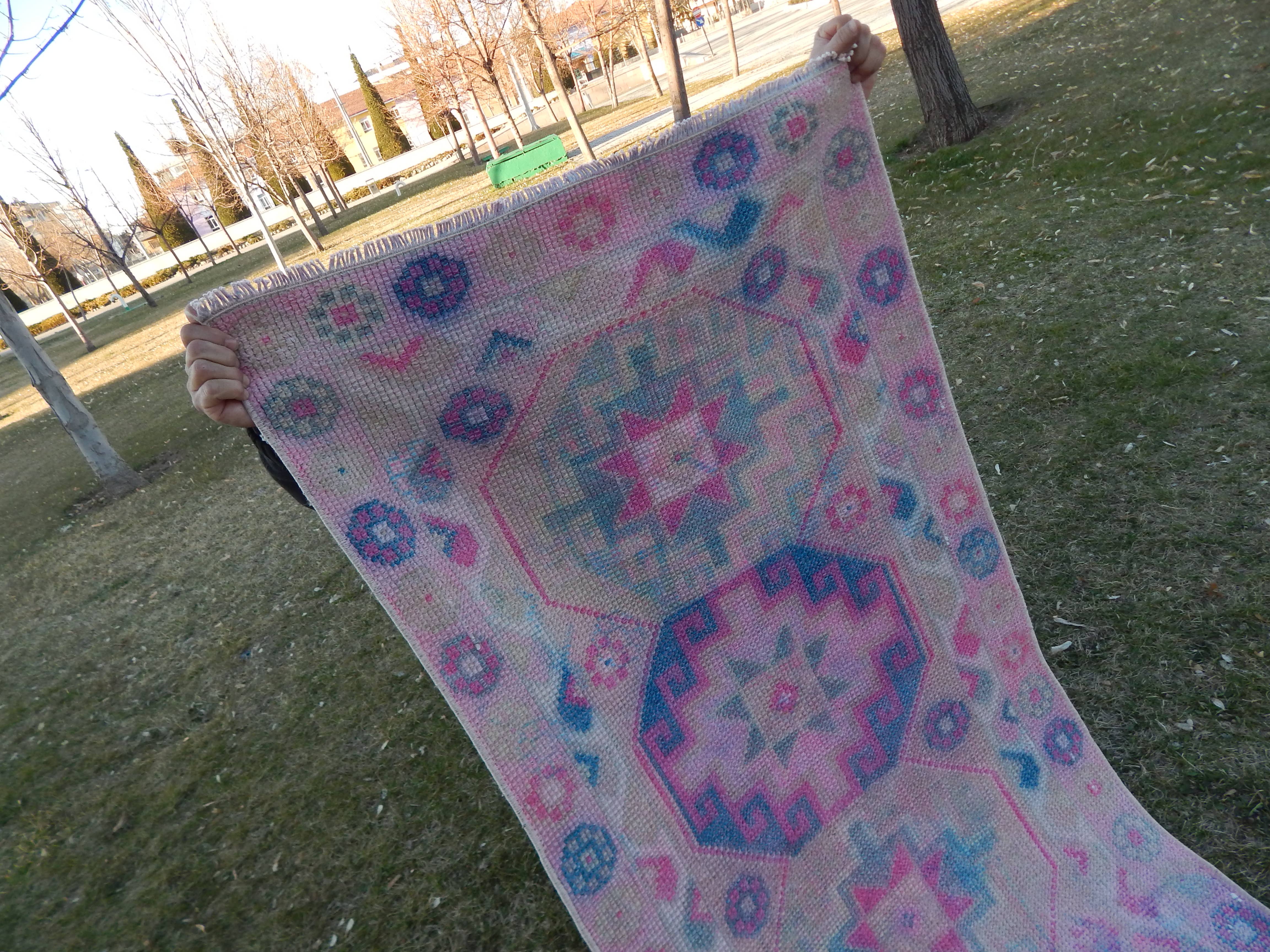 Vintage Herki Runner Rug 2'7'' x 11'11''