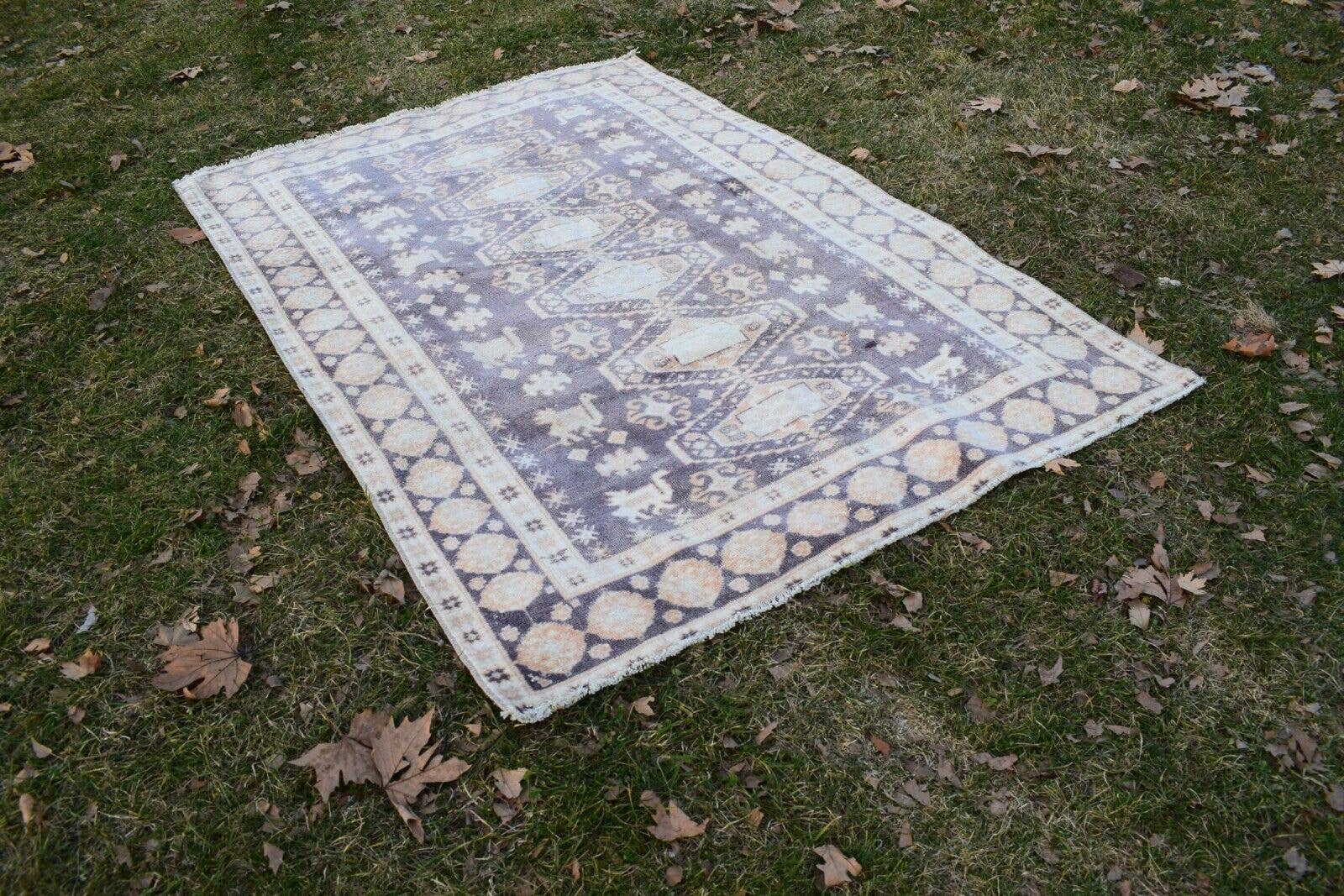 Vintage Oushak Rug 4'6'' x 6'8''