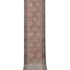Vintage Caucasian Runner Rug 3'2'' x 13'7''