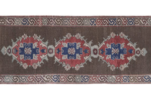 Vintage Turkish Anatolian Runner Rug 2'7'' x 7'2''