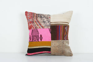 Kilim Patchwork Pillow Cover | 20'' x 20''