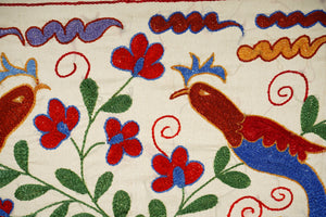 Bird Suzani Table Runner | 17'' x 38''