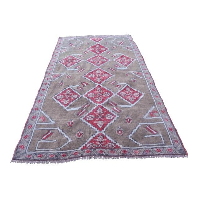 Vintage Oushak Rug 5'1'' x 8'